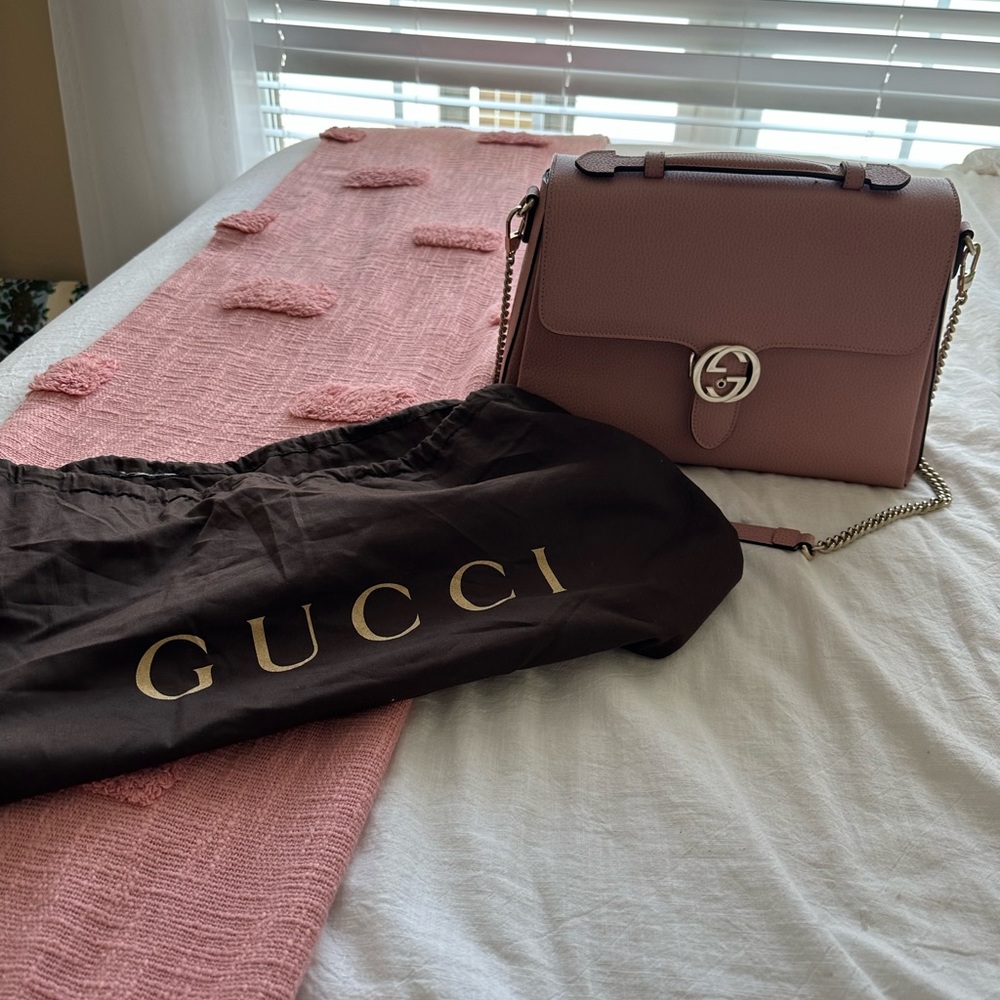 Gucci top handle handbag rose color medium - Picture 4 of 5